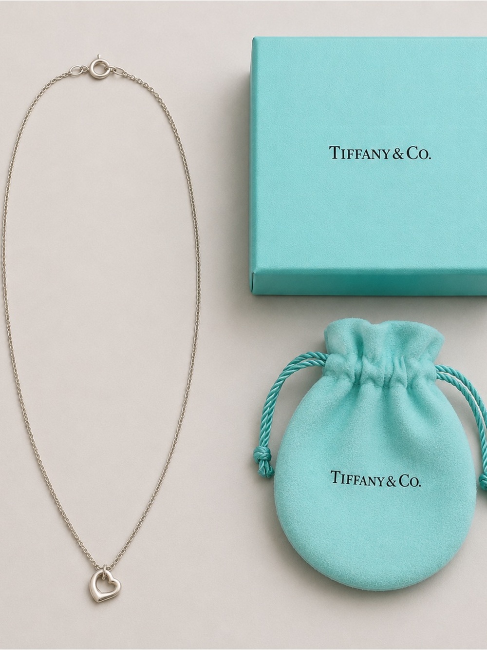 Tiffany & Co - Paloma Picasso Silver Heart Pendant Necklace